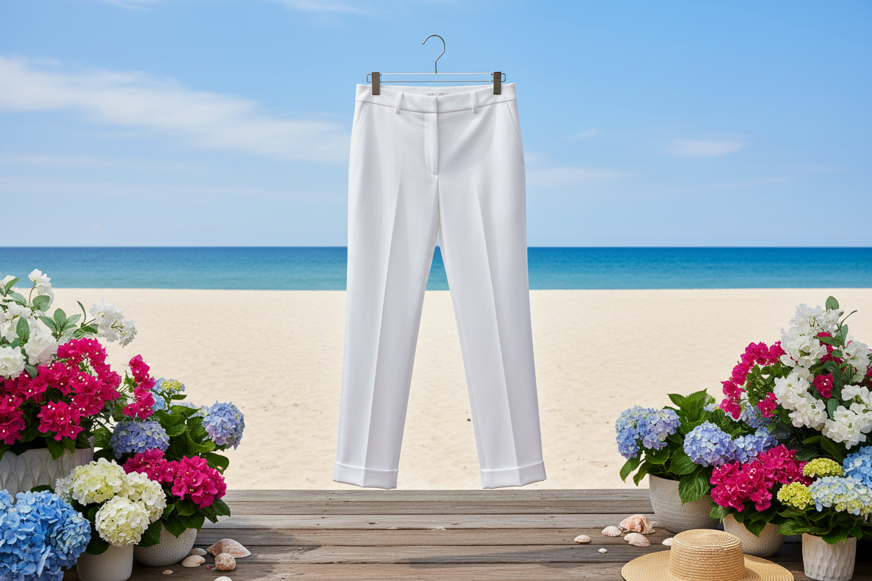 Midweight Cotton Cambridge Oxford Cloth - White