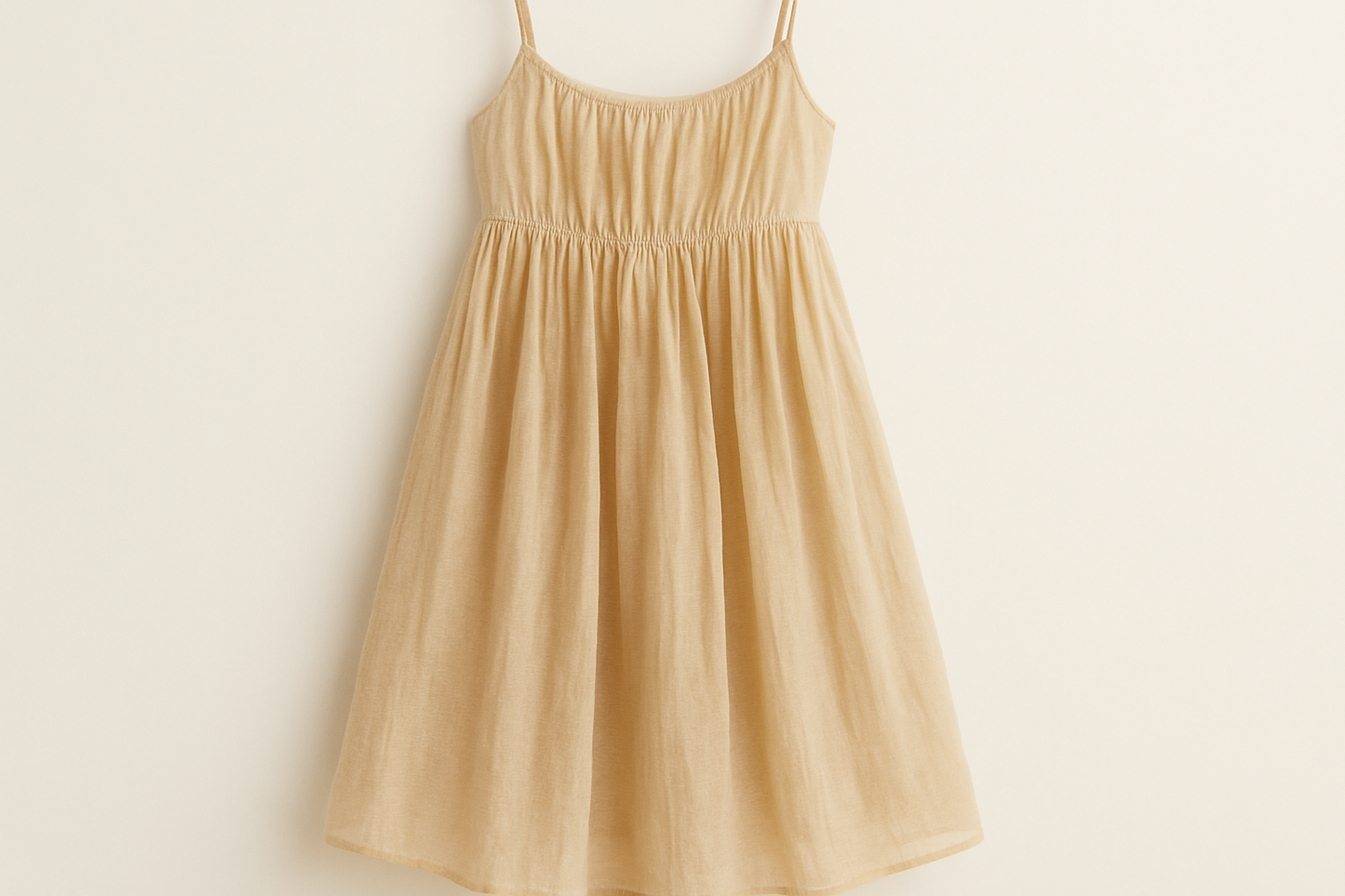 a summer dress lovely with Lightweight Cotton Voile - Neutral Beige