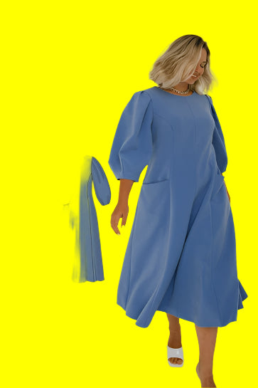 Linen - Dark Aqua Blue