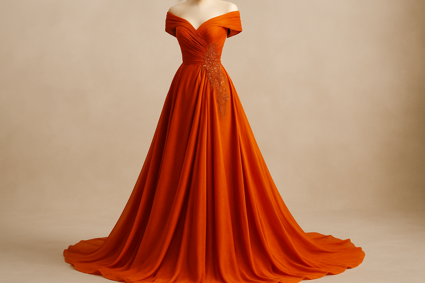 fancy dress for fancy occasion in orange color