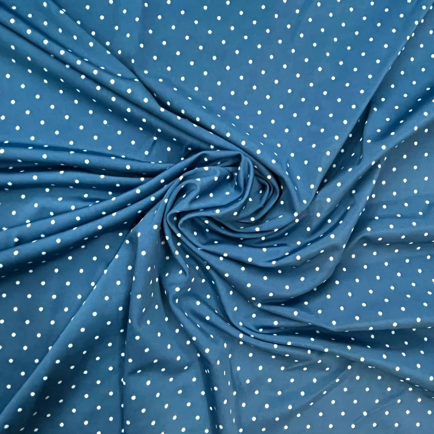 ITY Celestial Blue & Off-White Polka Dot Print