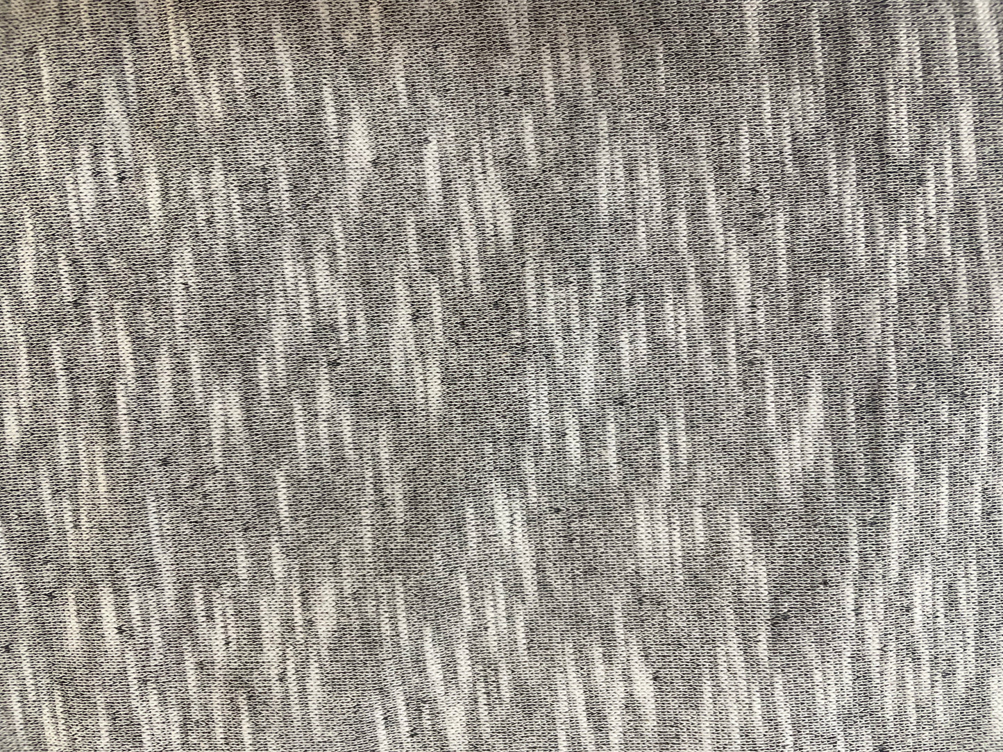 Cotton French Terry - Grey/White
