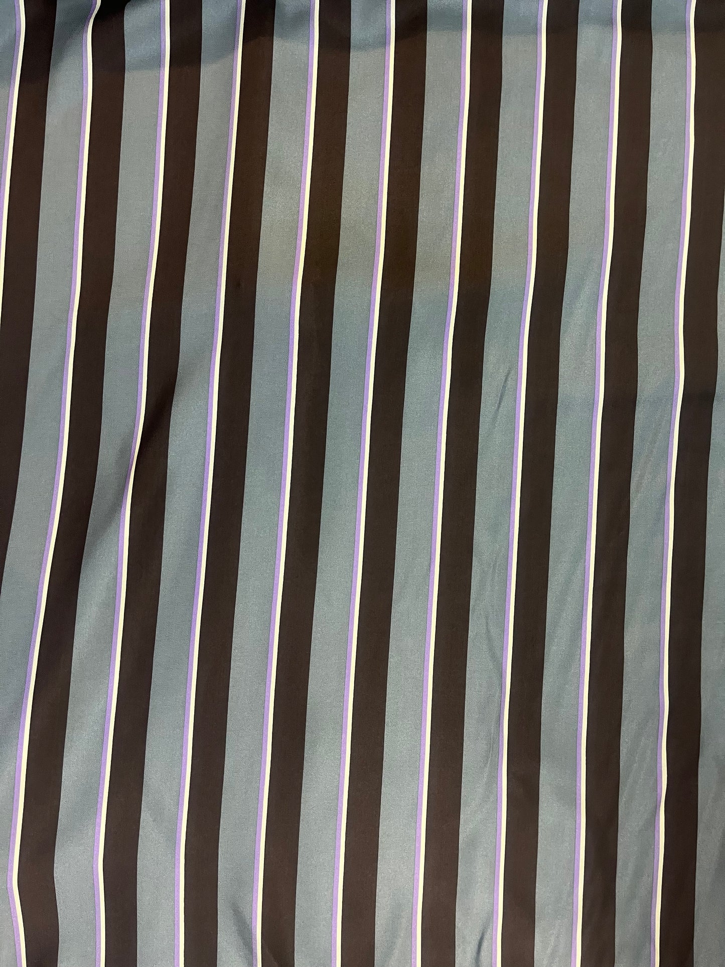 Silk Twill Stripe- Gray / Purple / Browns