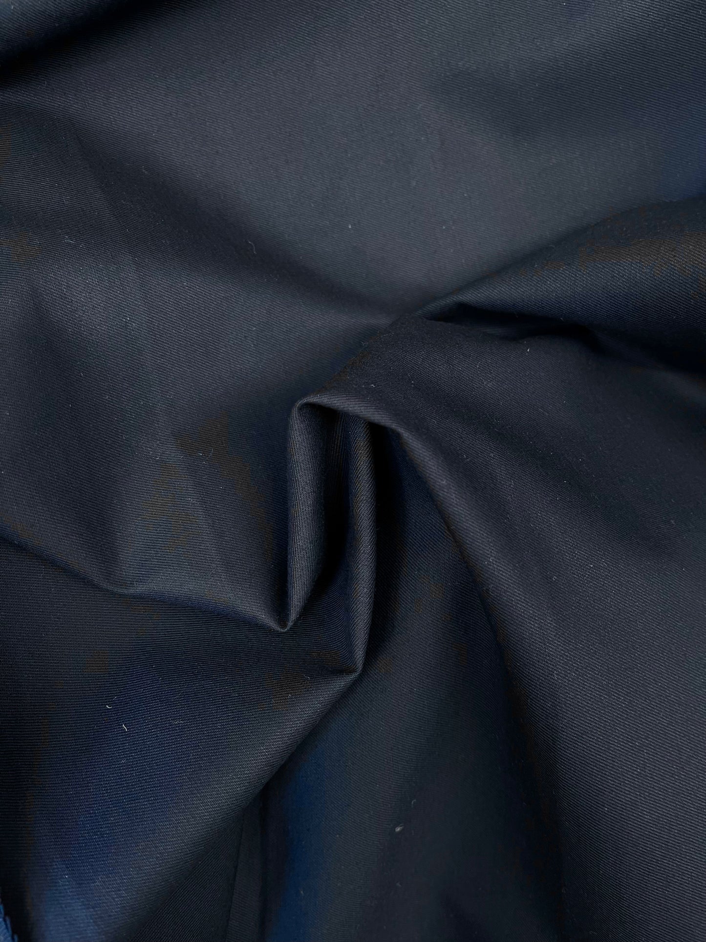 Stretch Cotton Twill - Dark Navy