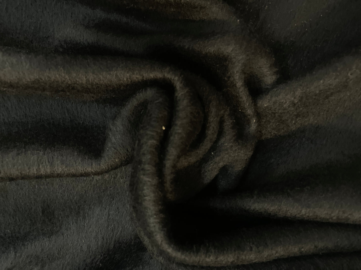 Wool Blend Textured Stretch Sweater Knit - Jet Black