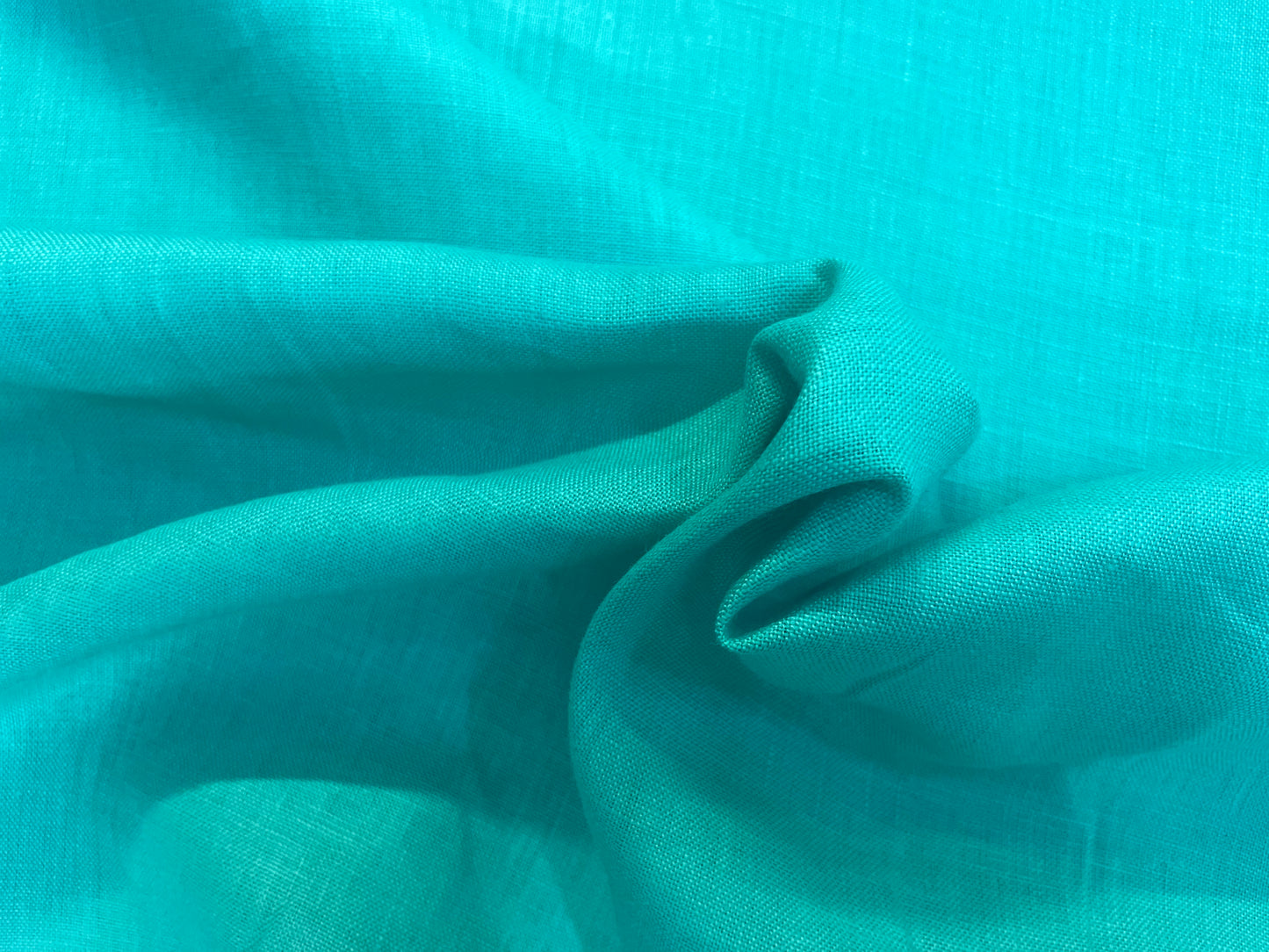 Turquoise Blue Linen