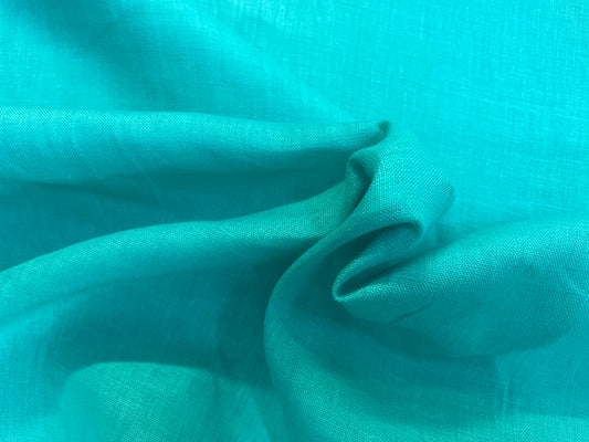 Turquoise Blue Linen