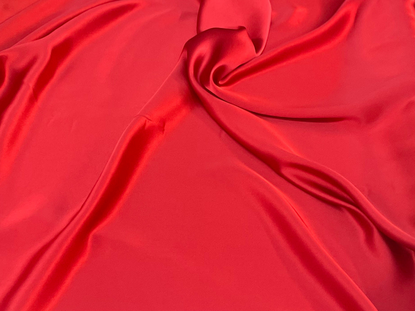 Silk Charmeuse -True Red