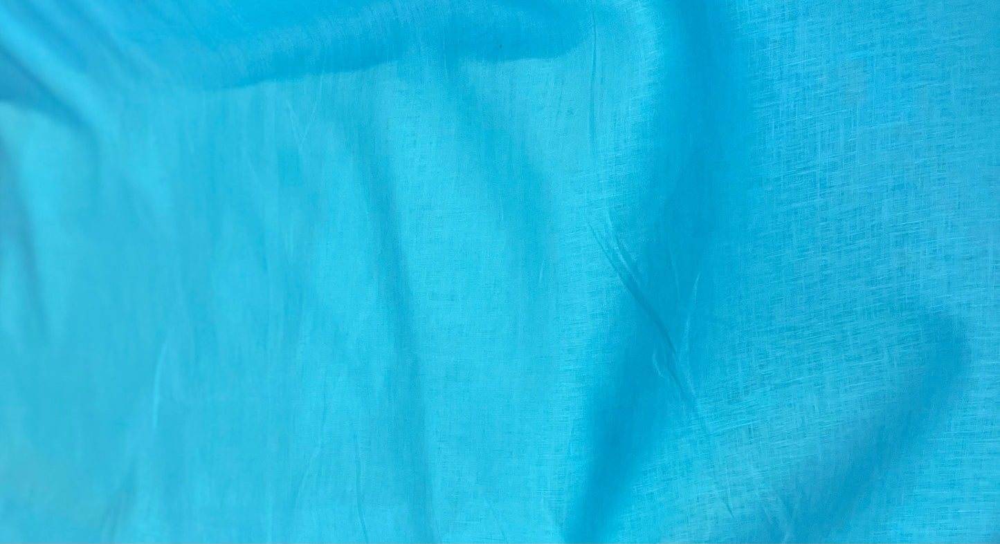 Turquoise Blue Linen
