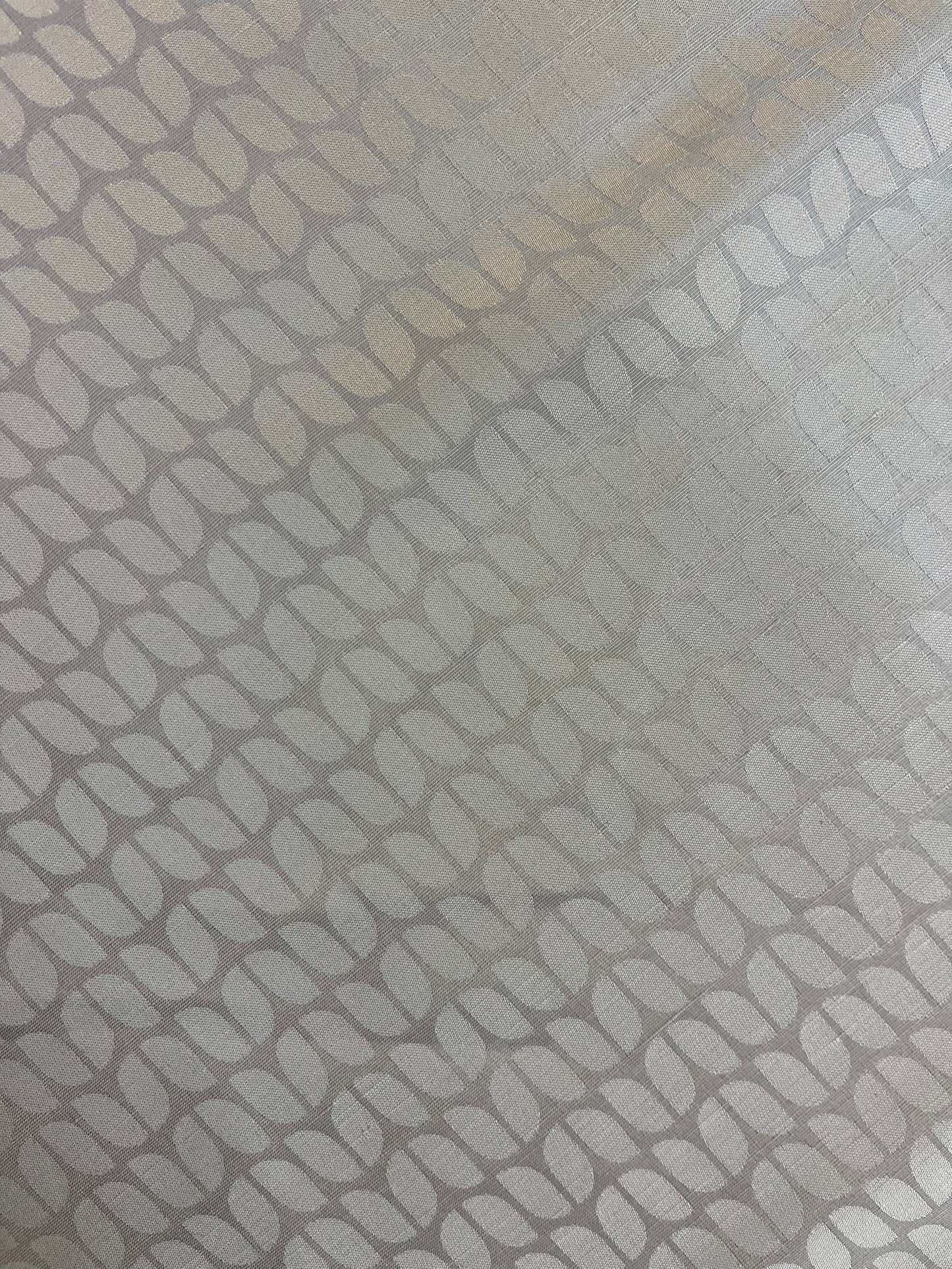 Double Face Taffeta Textured Silk - Silver