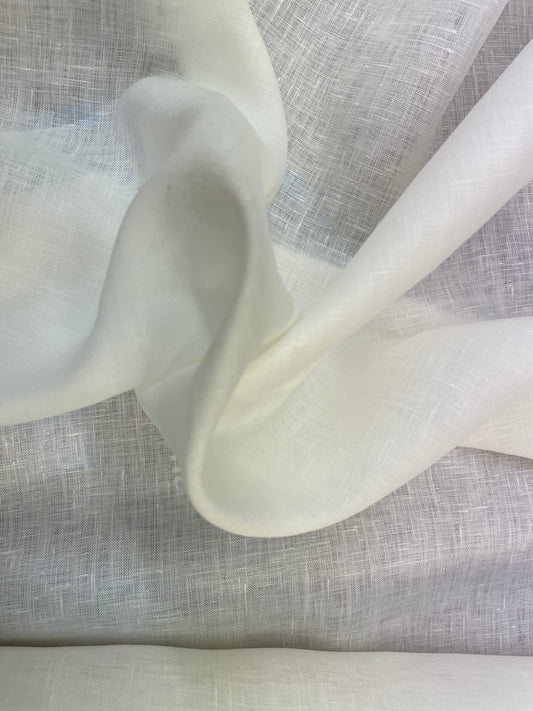 Medium Weight Linen - Bright White