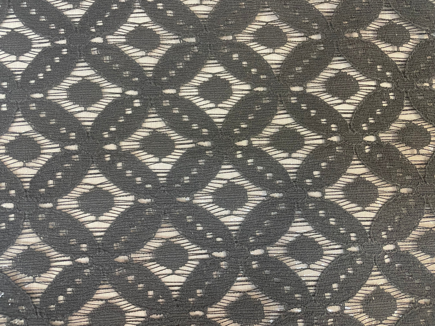 Charcoal Lace Bonded Vinyl