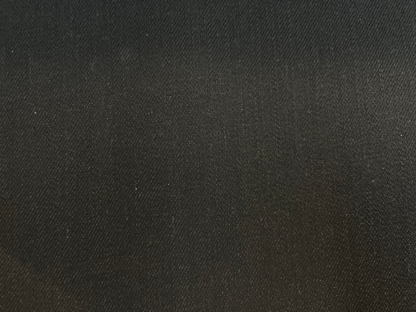 Stretch Black Cotton Denim