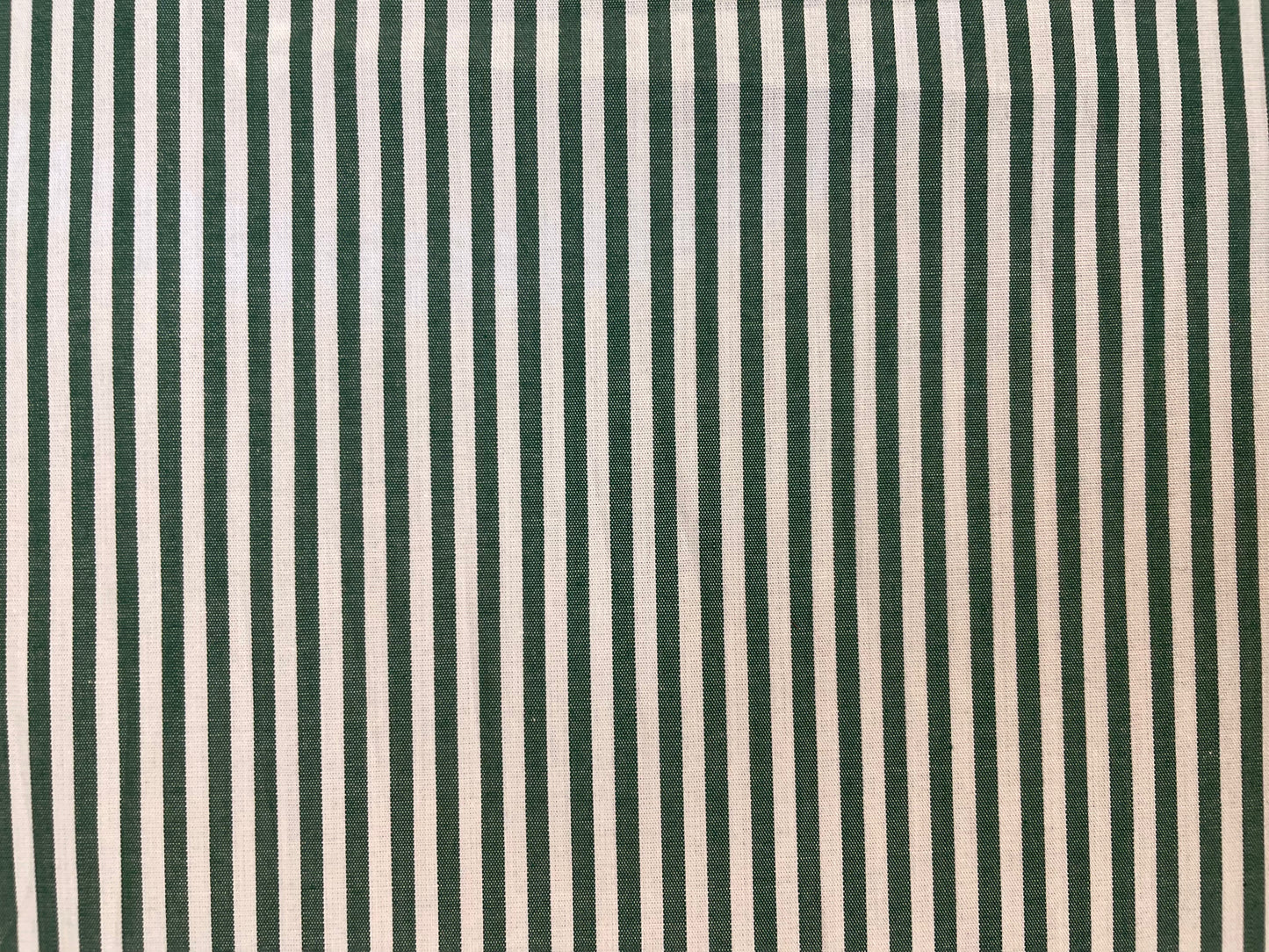 Italian Striped Cotton: Green and White