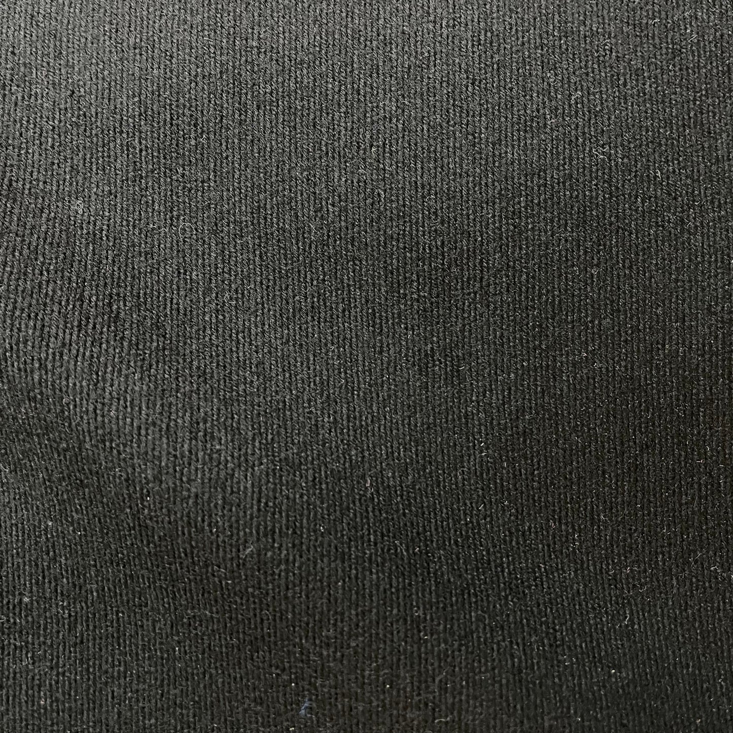 Twill Melton Wool - Black - Fused