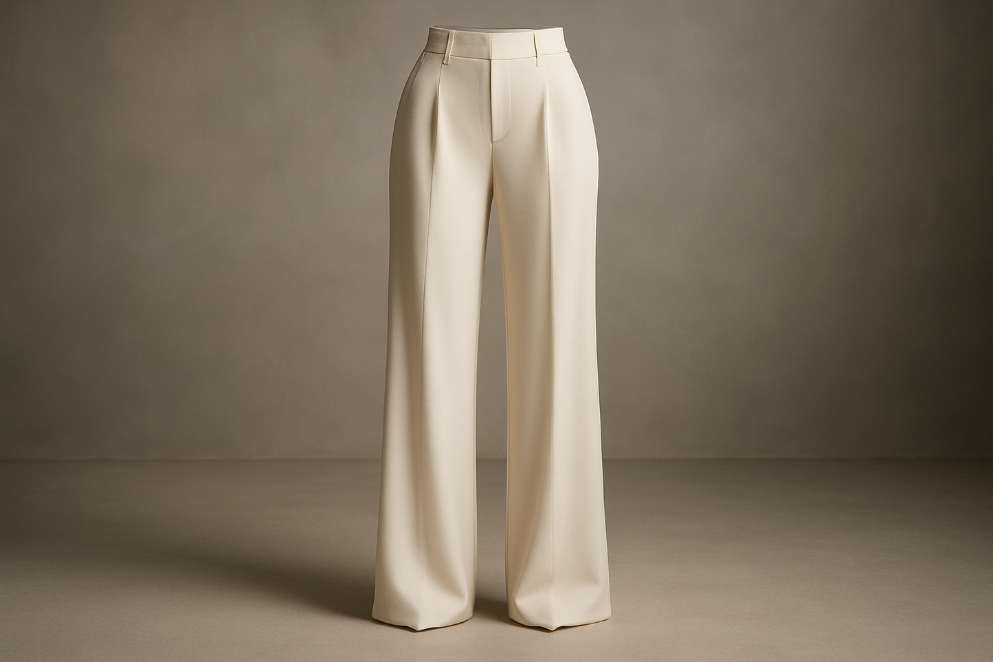 lovely pants with Double Knit Rayon- Off White fancy look