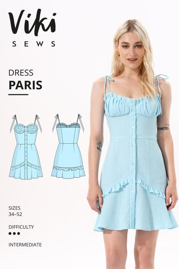 Silk Shirting - Thin White Stripe & Blue