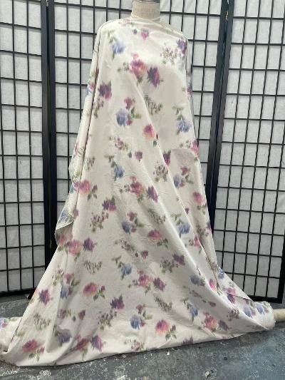 Soft Flower Print Taffeta