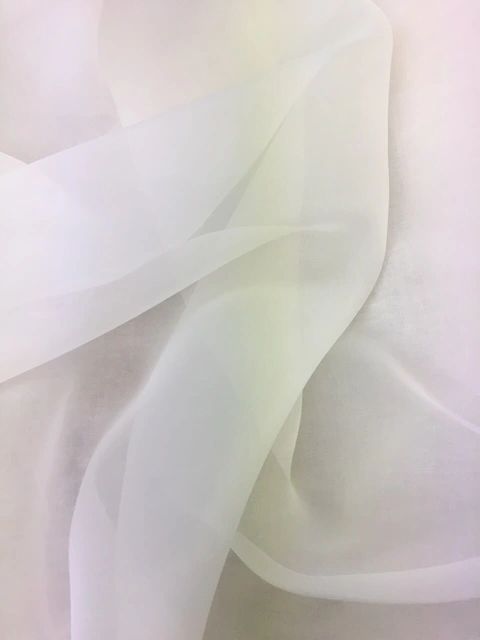 Silk Organza Wide - Off White