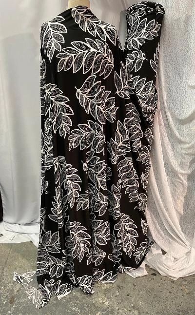 ITY Black & White Leaf Print