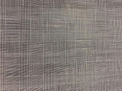 Japanese Black & White Glen Plaid Cotton