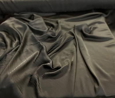 Italian Satin Viscose- Jet Black ( Matte Finish)