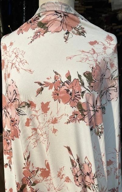 ITY Floral Print - White/Mauve/Black