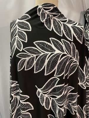 ITY Black & White Leaf Print