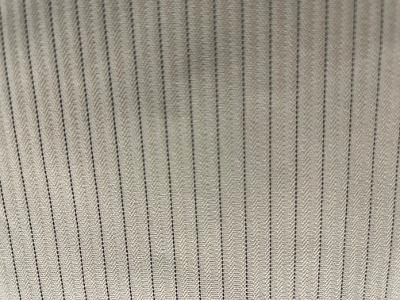 Striped Cotton- Beige /Black
