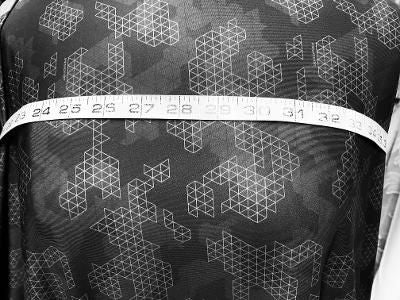 Geometric Print ITY - Dark Gray/ Off White