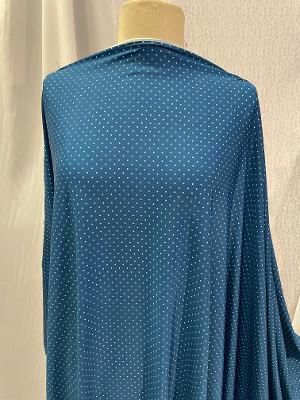 ITY Celestial Blue & Off-White Polka Dot Print