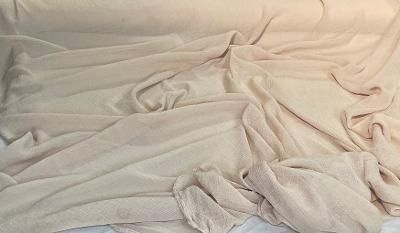 Textured Poly Georgette- Double Cream