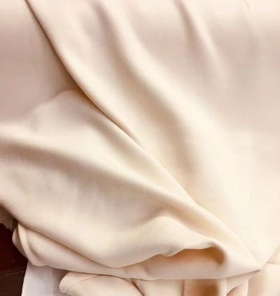 Stretch Italian Viscose Crepe - Pearl Ivory