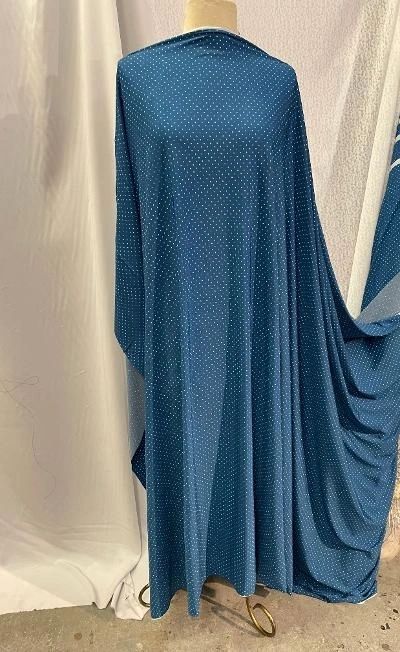 ITY Celestial Blue & Off-White Polka Dot Print