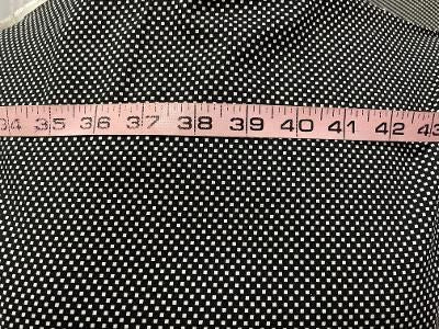 Black & White Mini Square Print Stretch Rayon Spandex