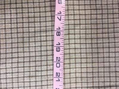 Silk Suting -Small Plaid-Beige / Brown