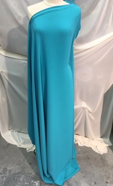 Stretch Poly Crepe- Turquise