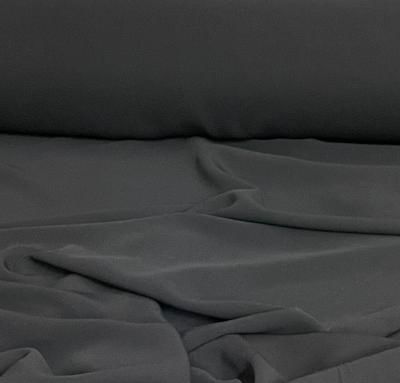 Italian Black Stretch Viscose Crepe