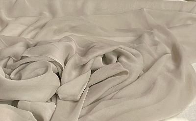 Silk Chiffon Wide- Gray