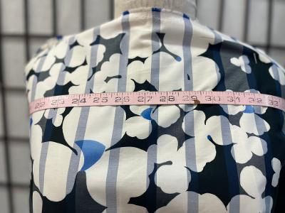 Italian Floral & Stripe Print Cotton