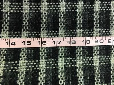 Textured Wool Plade -Off White / Black / Gray