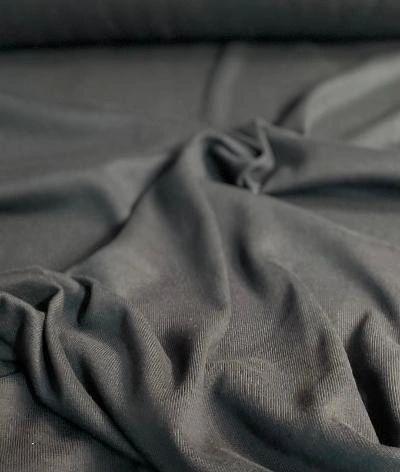 Cotton Double Knit Ribbed - Black