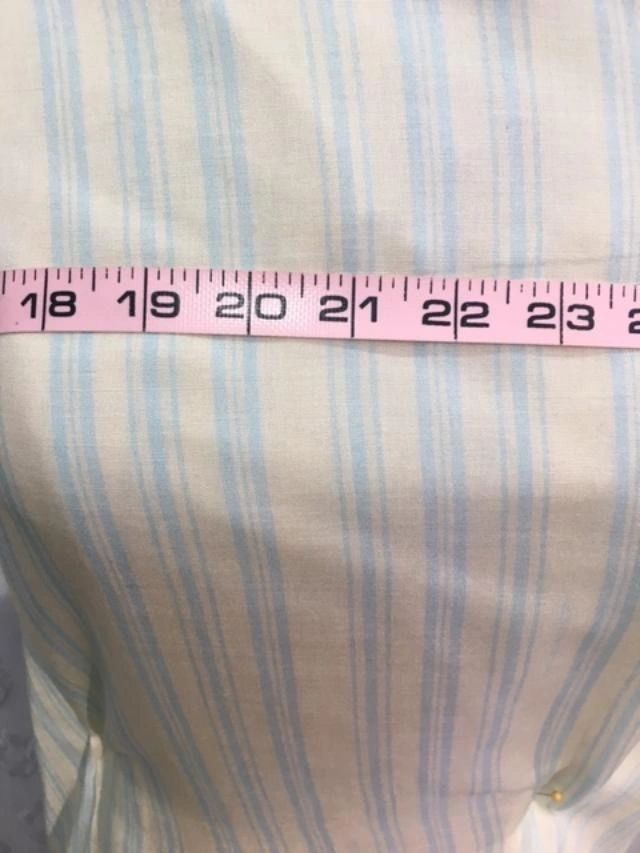 Stripe Rayon- Light yellow/Blue glow