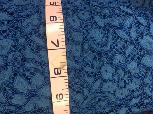 Floral Corded Lace - Blue (Daphne)