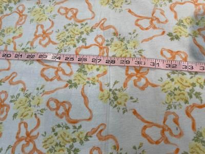 Flannel Cotton Print - Off White / Yellow / Orange