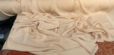 Silk Georgette Wide - Beige