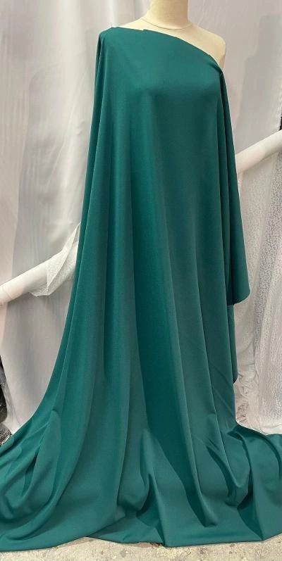Stretch Poly Knit -Antique Green ( Crepe Finish)