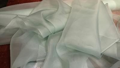 Silk Organza wide- Seafoam
