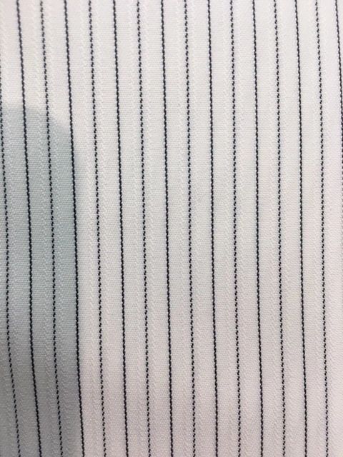 Stripes Stretch Cotton- White/Black