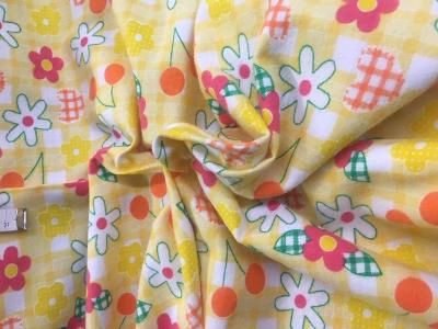 Flannel Cotton Print - Yellow / Orange / Green